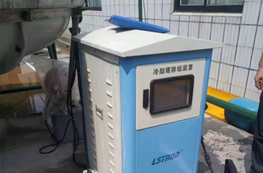客户使用除垢机现场